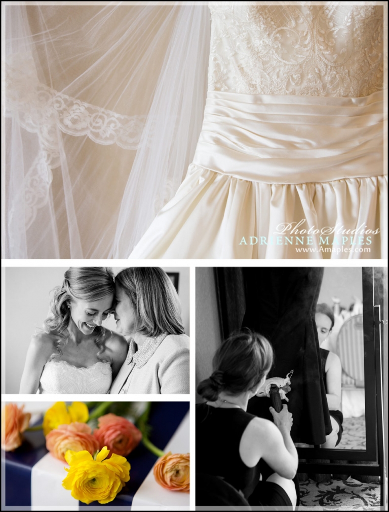 wedding-dress-flowers-mom-bride-blue-stripes