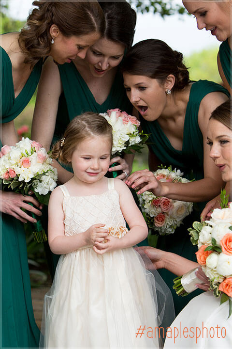 best wedding moments flowergirl and bridesmaids