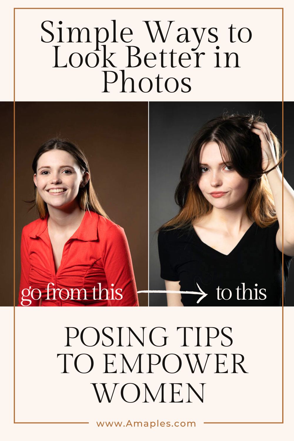 infographic simple ways to look better in photos posing tips for women