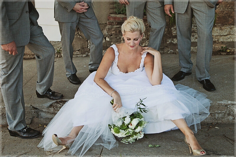 bride styled sitting